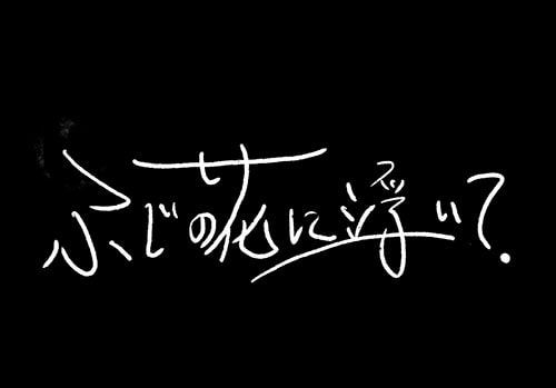 ふじの花に浮いて.