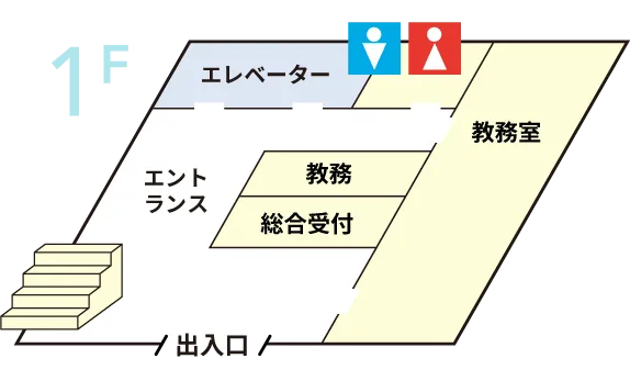 1Fのフロアマップ
