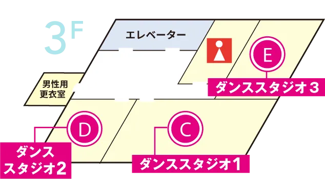 3Fのフロアマップ