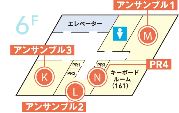 6Fのフロアマップ