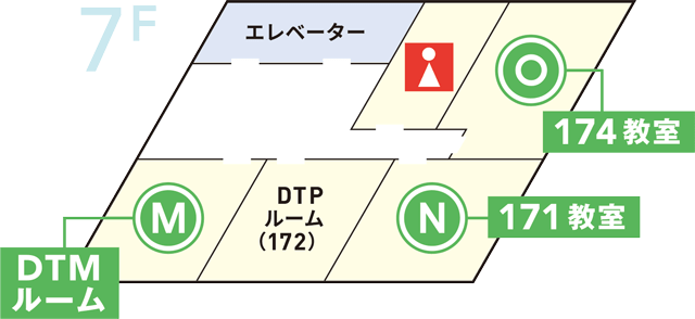 7Fのフロアマップ