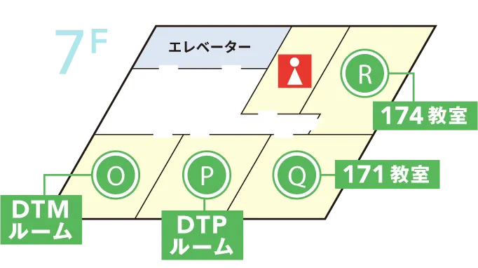7Fのフロアマップ