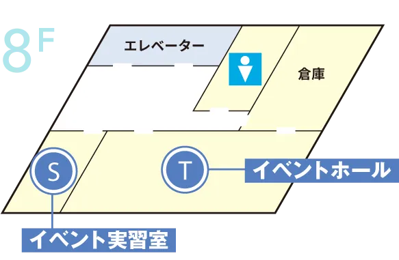 8Fのフロアマップ