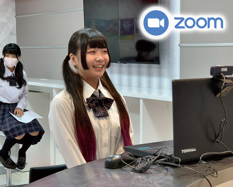 Zoomを用いたオンラインオーディションの様子