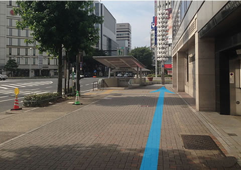 交差点までの道のり