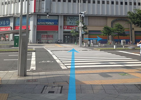 交差点の横断歩道