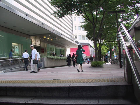 「ナディアパーク」の横断歩道