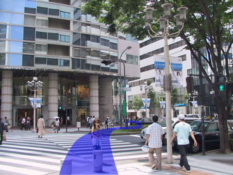 「松坂屋」の北館と本館