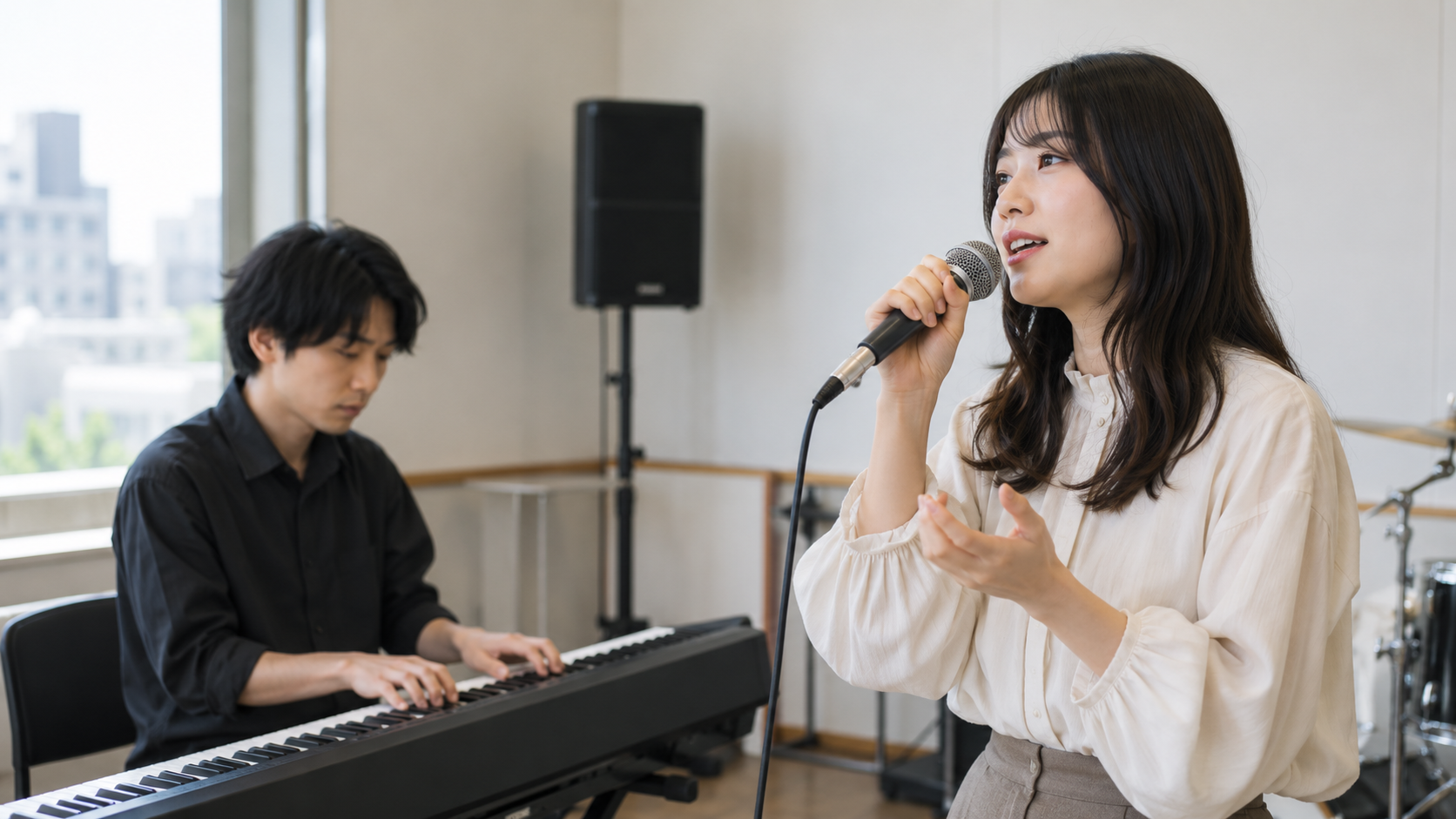 音楽分野の進学と学びを紹介する人物のイメージ